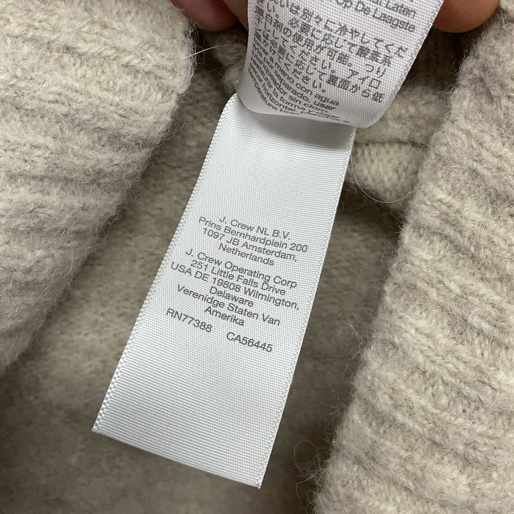 Madewell Womens Sweater Size Medium M‎ Wilmington Hoodie Oatmeal/Off White - Picture 5 of 12
